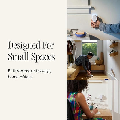 Pura Mini Smart Fragrance Diffuser for Small Spaces Adjustable Smart Home Device with LED Light & Automatic Vial Detection - Includes 1 Scent Refill - White Tea no.1