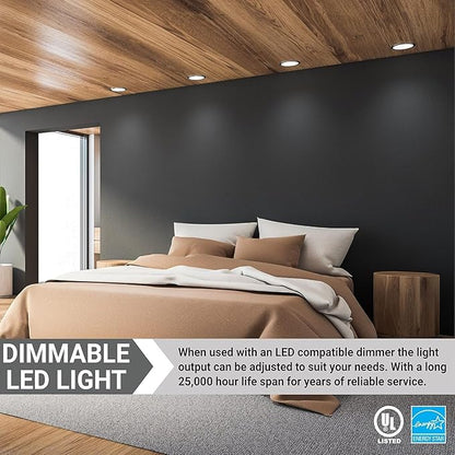 Diodesy- PAR16 LED Bulb Recessed Spotlight Bulb 7W (50W Equivalent) Dimmable 550 Lumens 6500K Daylight GU10 Twist & Lock Base 35° Beam Angle for Track Light Curio Cabinet ETL Listed Pack of 6