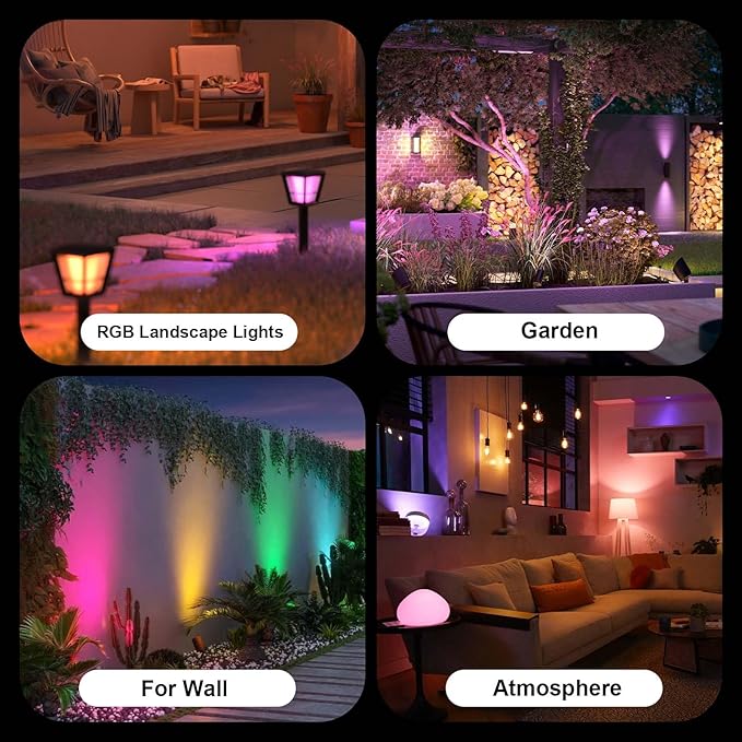 G4 LED Bulb 12V, 2W LED Light Bulb Color Changing, T3 G4 Bi Pin RGB Landscape Lights Low Voltage, Bluetooth Control Warm/Cool White&16 Million Colors for Outdoor Landscape Lighting, 1 Pack