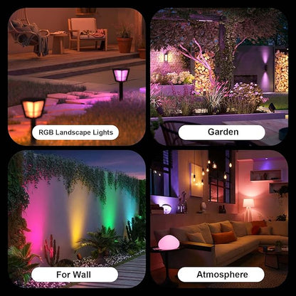 G4 LED Bulb 12V, 2W LED Light Bulb Color Changing, T3 G4 Bi Pin RGB Landscape Lights Low Voltage, Bluetooth Control Warm/Cool White&16 Million Colors for Outdoor Landscape Lighting, 1 Pack