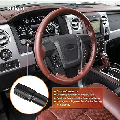Nilight Turn Signal Switch Compatible with 2009 2010 Ford F150 Wiper Washer Headlight Dimmer Multifunction Combination Lever Switches