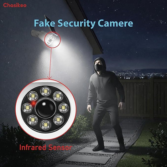 Solar Motion Light Outdoor, Solar Spotlight with Motion Sensor, IP67 Waterproof Solar Power Security Light, 360° Rotatable for Garden, Yard, Pathway, Fence, Driveway, 1200LM(1 Pack, White)