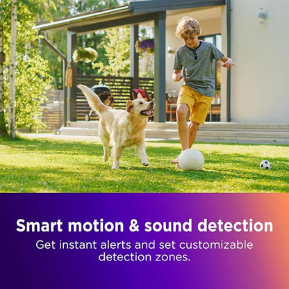 Roku Outdoor Camera for Home Security - IP65 Weather Resistance Wireless Security Camera with 1080p HD Night Vision, Works with Alexa & Google, Motion Detection - 90-Day Subscription Included, White