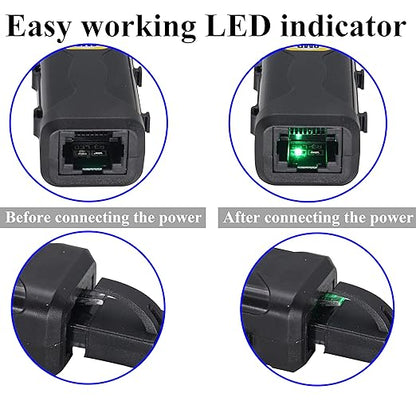 zdyCGTime Passive HD Video Balun BNC to RJ45 Network Transceiver Cat5/Cat6 Adapter Cable with DC Power 720P - 8MP Cat6 to BNC Male Connecto for CCTV Security Surveillance Camera System(16.5cm/4Pairs)