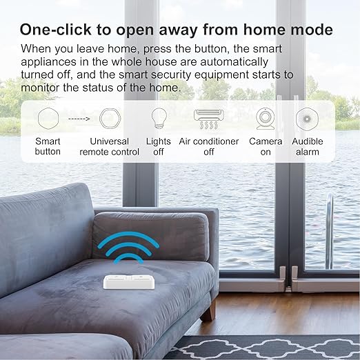 Smart Switch, 2 Way Smart Remote Smart Scene Switch Smart Scene Switch for Tuya Zigbee Connection