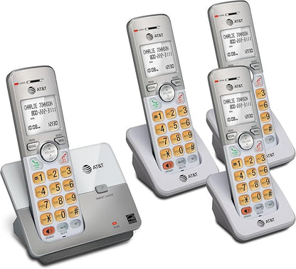 AT&T EL51403 DECT 6.0 4-Handset Cordless Phone with Simulated Full-Duplex Speakerphone, Backlit LCD Display & Lighted Keypad, Caller ID/Call Waiting, Intercom, ECO Mode