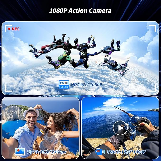 Mini Body Camera 1080P, Thumb Size Wearable Action Body Cam with Magnetic Clip - Portable POV Body Worn Camera for Outdoor Security, Travel, Sports