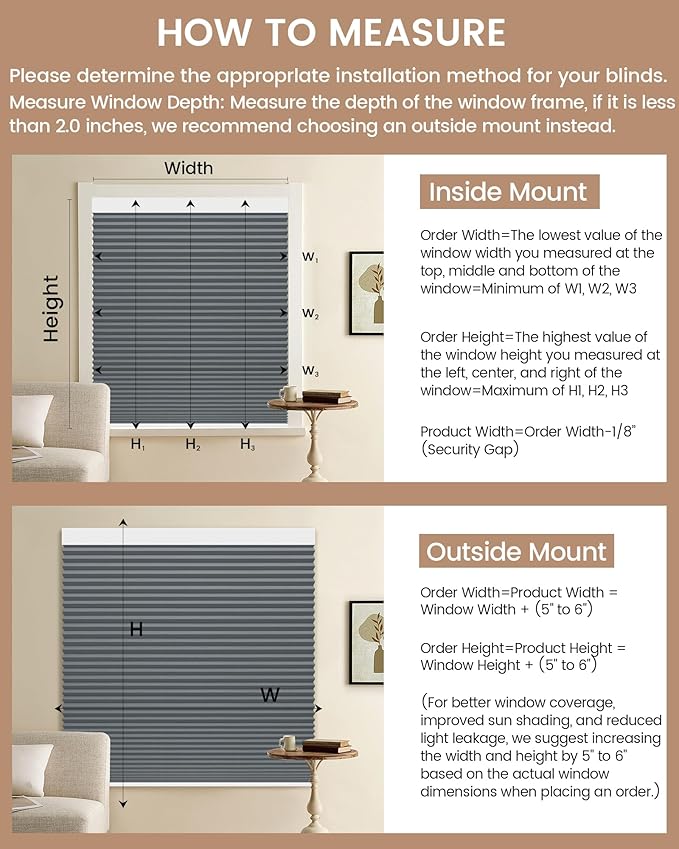 Kincmo Motorized Cellular Shades, Custom Motorized Blinds with Remote, Cordless Smart Electric Honeycomb Blinds Work with Apple HomeKit, Alexa, Google (100%-Blackout-Single-Cell Dark Grey)