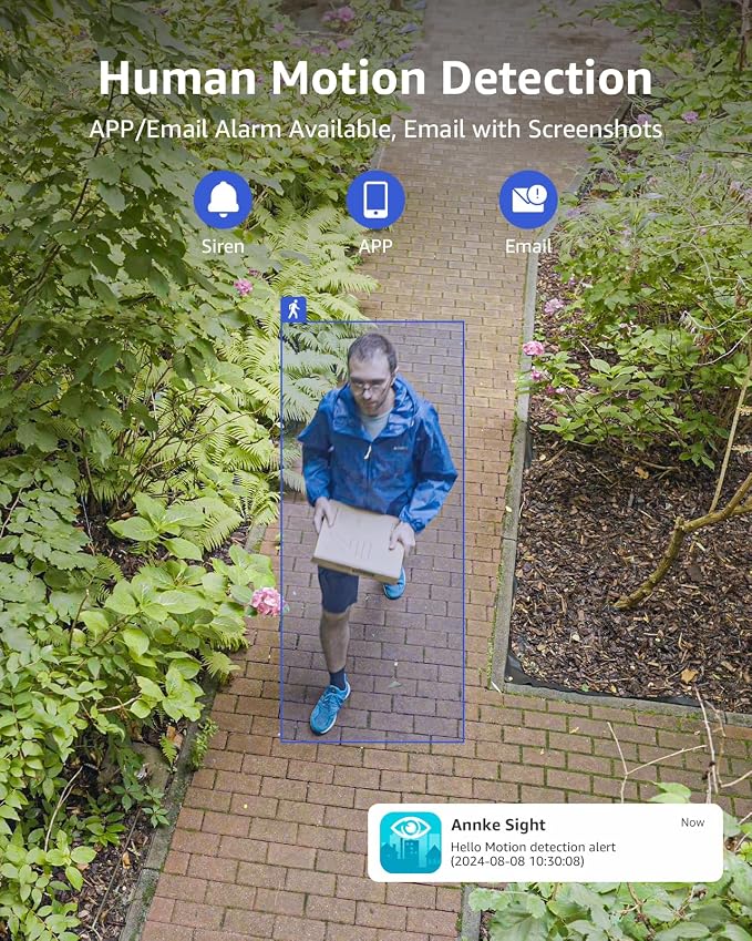 ANNKE 2Pcs 2K Add-On Wi-Fi Outdoor Security Cameras, 3MP Wireless IP Camera