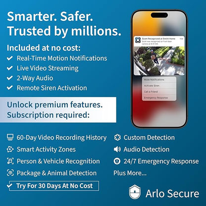 Arlo Essential Security Camera 1080p HD | Outdoor - Indoor | 2nd Gen |2 Cameras (Renewed)