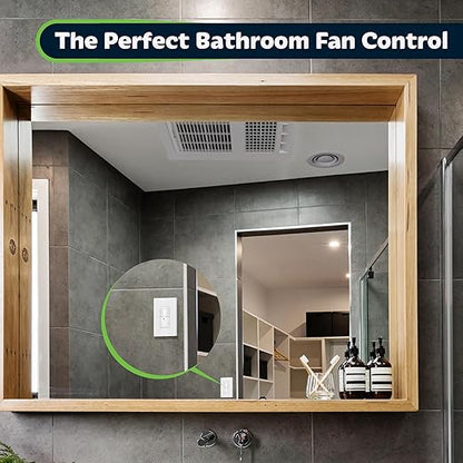 TOPGREENER PIR Motion Sensor Light Switch, Occupancy & Vacancy Motion Sensor Switch, 𝐎𝐩𝐞𝐫𝐚𝐛𝐥𝐞 𝐖𝐢𝐭𝐡𝐨𝐮𝐭 𝐆𝐫𝐨𝐮𝐧𝐝 𝐖𝐢𝐫𝐞, No Neutral Wire, Single Pole, TDOS5-HL-W-6PCS, White