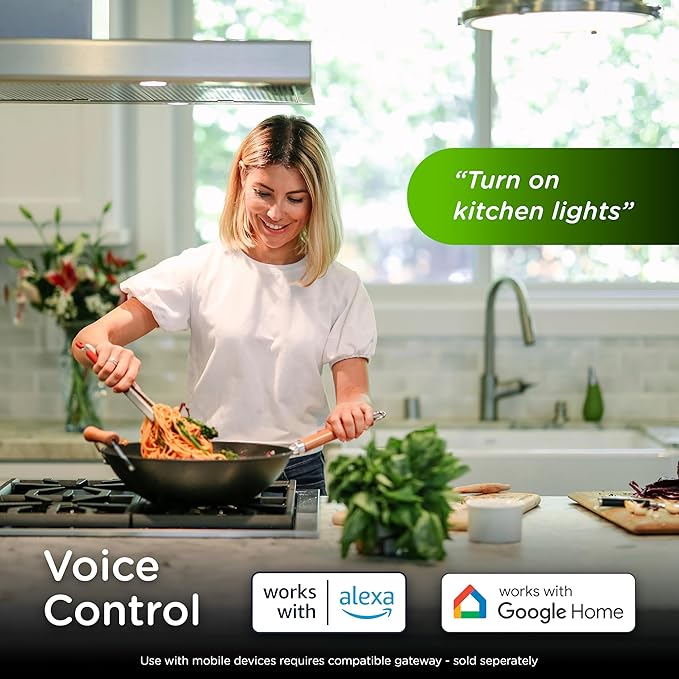 Enbrighten 800 Series Z-Wave On/Off Toggle Switch, Long Range 800LR, Quick Fit, Simple Wire, Direct 3-Way (No Add-On Switch Needed), Smart Hub Required, Compatible with Alexa, Google Home, 76592