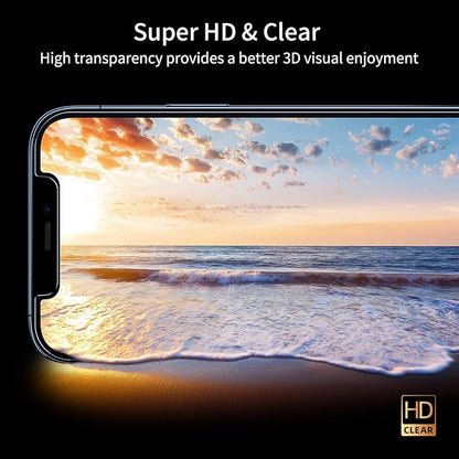 UNBREAKcable Privacy Screen Protector for iPhone 12/ iPhone 12 Pro, Shatterproof Tempered Glass [True 28°Anti Spy] [9H Hardness] [Easy Installation Frame] Black Protector for iPhone 6.1" - 2 Pack