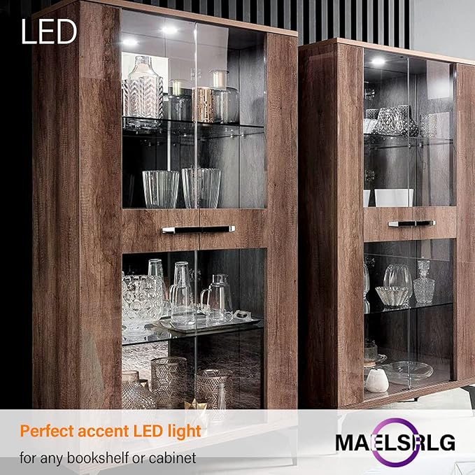 Maelsrlg R14 LED Bulb 4W(40W Equivalent) Mini Reflector Flood Light Bulbs 5000K Daylight, Curio Cabinet Light Bulb, Non-Dimmable, E26 Base Short Light Bulbs, 4-Pack
