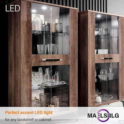 Maelsrlg R14 LED Bulb 4W(40W Equivalent) Mini Reflector Flood Light Bulbs 5000K Daylight, Curio Cabinet Light Bulb, Non-Dimmable, E26 Base Short Light Bulbs, 4-Pack