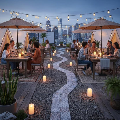 Artmarry Flameless Candles Outdoor Indoor Pillars Battery Operated Flickering Candles Include 10-Key Remote Timer 400+ Hours by 2 AA Batteries (White Candle - Warm Light, 3" D x 4"|5"|6" H - 24 Pack)