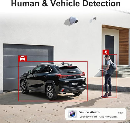 Anpviz 4K 16CH PoE Security Camera System, 16pcs Wired 8MP PoE IP Cameras Outdoor with Person Vehicle Detection, Smart Color Night Vision, 8MP/4K 16 Channel NVR with 4TB HDD for Businesses (U Series)