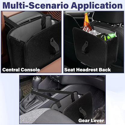 BFXM Car Trash Can, Foldable Trash Can Collapsible Hanging Trash Bag for Car Seat, 2 Gallons Leakproof Garbage Bags, Cars Must Haves Interior Accessories Essentials