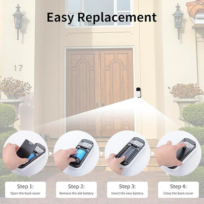 Lithium-ion Replacement Battery(3.7V 6100mAh/22.57Wh) fit for myQ Smart Garage Video Keypad Alarm System,Rechargeable Battery Compatible with MYQ 18650MH1-1S2P with Micro-USB Charging Cable