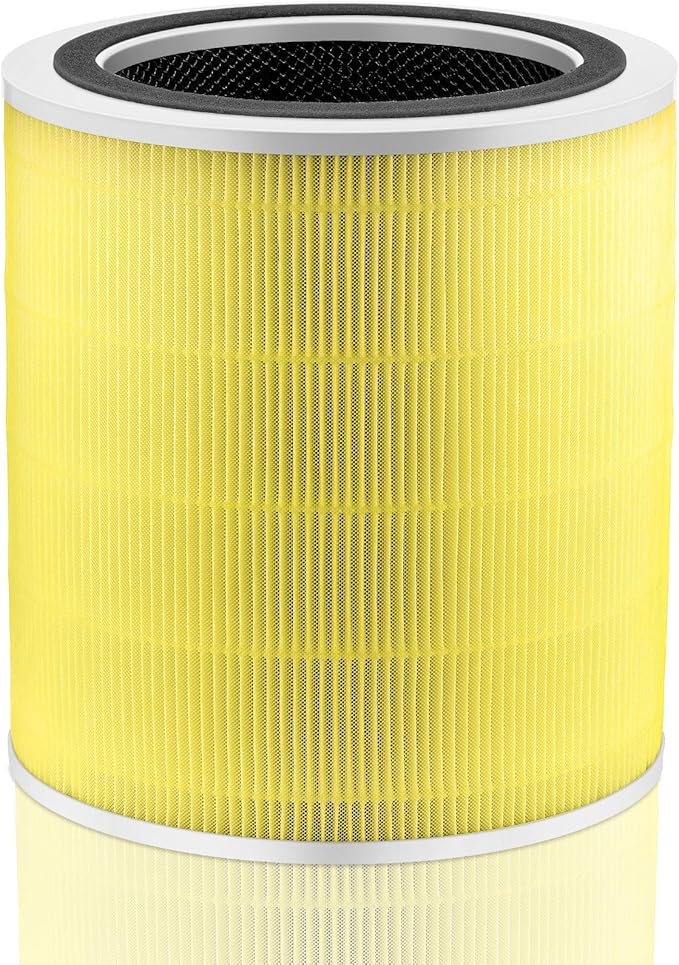 Core 400S Pet Care Replacement Filter for LEVOIT Core 400S Smart WiFi Air Purifie-r, 3-in-1 Activated Carbon Filter, Core 400S-RF-PA (LRF-C401-YUS), 1 Pack, Yellow