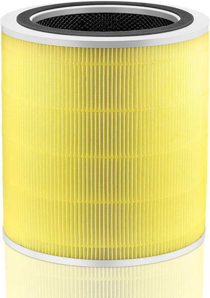 Core 400S Pet Care Replacement Filter for LEVOIT Core 400S Smart WiFi Air Purifie-r, 3-in-1 Activated Carbon Filter, Core 400S-RF-PA (LRF-C401-YUS), 1 Pack, Yellow