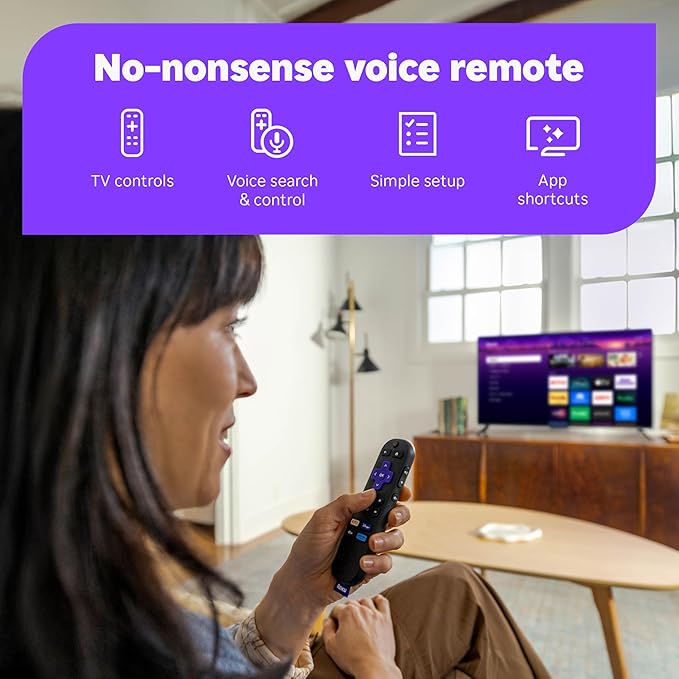 Roku Streaming Stick Plus - 4K & HDR Roku Streaming Device for TV with Voice Remote - Free & Live TV