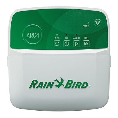 Rain Bird ARC4 App-Based Indoor Smart Irrigation WiFi Timer/Controller, 4-Zone/Station, EPA WaterSense Certified, Compatible with Alexa, Indoor 4-Station