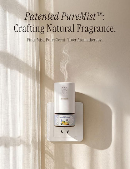 SF101S Pro Smart Plug in Air Freshener for Home, Waterless Essential Oil Diffuser, Aromatherapy Home Diffuser, 120-Day Natural Aroma Mist – Free 30ml Coastal Blossom (Baby Blue)