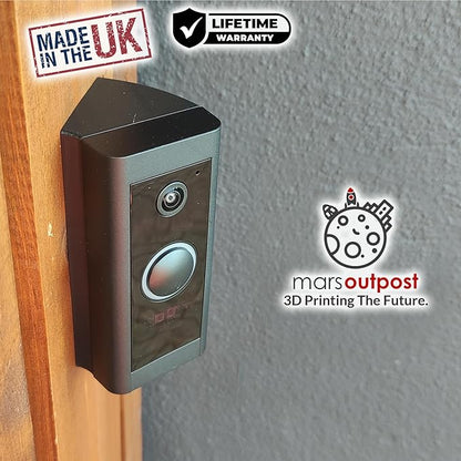 Video Doorbell Corner Mount for Doorbell Wired (Model 5AT3T5) Corners Mounting Bracket 45 Degree Camera Holder Wedge Kit for Apartment or House (Corner Mount)
