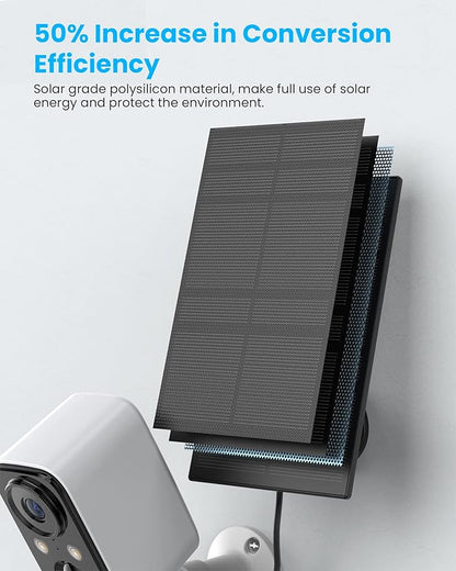 FOAOOD Security Cameras Wireless Outdoor with Solar Panel Cameras for Home Security, Home Camera with Color Night Vision, PIR Human Detection, 2-Way Talk, IP66 Waterproof (2Packs-White)