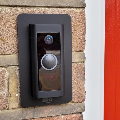 Non-Adhesive Wall Plate Compatible with Video Doorbell Wired (Model 5AT3T5) Mount Back-Plate Covers Holes Scratches Video Door Bell Backplate Camera Apartment