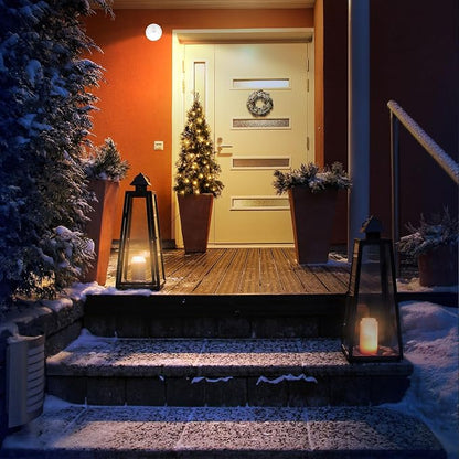Motion Sensor Outdoor Lights - Outdoor Motion Sensor Light Battery Operated Wireless Spotlight Motion Detector Security Light Auto On Off for Porch Stair Hallway Garage Wall Shed (1 Pack)