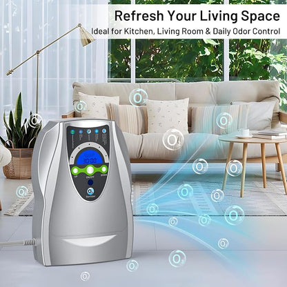 Ozone Machine Generator, Multifunctional with Timer, 500mg/h Portable Ozone Machine for Home, Kitchen, Office, Cleaning Water, Fruits and Vegetables