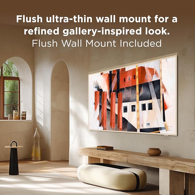 TCL 55 Inch Class NXTVISION Series Picture Frame Art TV | 55A300W, Latest Model | QLED 4K HDR Smart Google TV | 120HZ Dolby Atmos Audio | Alexa Google Apple Streaming Television | Easy Install