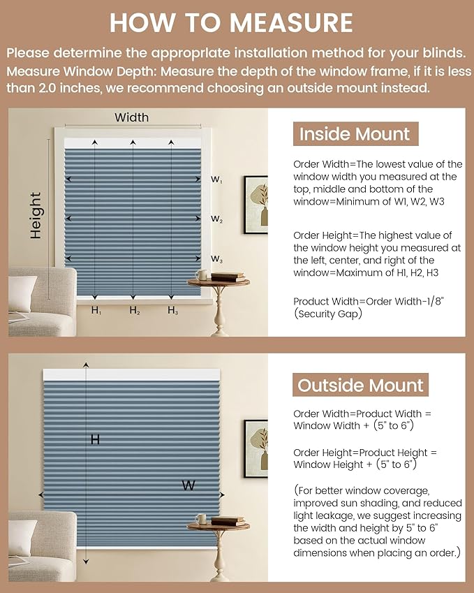 Kincmo Motorized Cellular Shades, Custom Motorized Blinds with Remote, Cordless Smart Electric Honeycomb Blinds Work with Apple HomeKit, Alexa, Google (100%-Blackout-Single-Cell Blue)