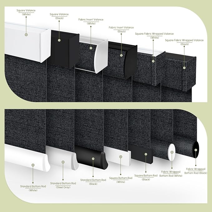 FineTell Motorized Blinds with Remote, 100% Blackout Roller Shades Compatible with Alexa,Apple Homekit,Google Home APP and Voice Control, Customized Electric Blinds (100% Blackout Eclipse Onyx Black)