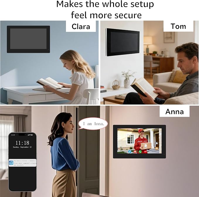 2-Wire 3-Family Smart Home Video Intercom System