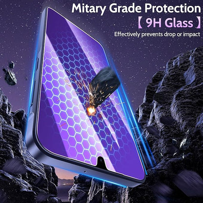 2 Pack for Samsung Galaxy A16 / A17 5G Privacy Screen Protector Tempered Glass, Purple Gradient, Anti-Spy Anti-Blue Light Anti-Scratch No Bubble Case Friendly Easy Installation