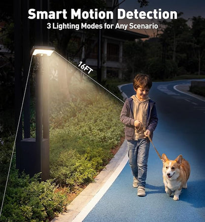 2 Pack Clip On Solar Lights Outdoor with Octopus Tripod, 92 LEDs 3 Color Temps & Remote Control, Motion Sensor Fence Lights Solar Powered, IP65 Waterproof Security Light for Deck, Gutter, Camping