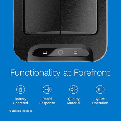 hOmeLabs 2.4 Gallon Touchless Sensor Trash Can, Automatic Retractable Butterfly Lid, Batteries Included, Space-Efficient, Easy Clean, Battery-Powered