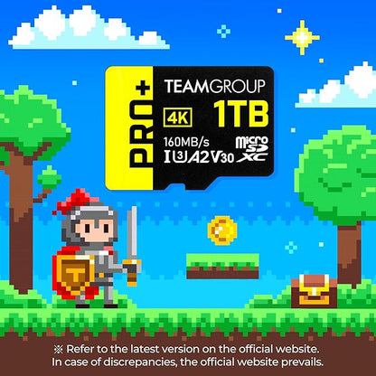 TEAMGROUP A2 Pro Plus Card 256GB Micro SDXC UHS-I U3 A2 V30, Read/Write up to 160/110 MB/s for Nintendo-Switch, Steam Deck, Tablets, Smartphones with Adapter TPPMSDX256GIA2V3003