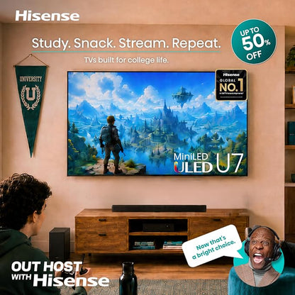Hisense 32-Inch Class A4 Series FHD 1080p Smart Fire TV (32A4NF, 2025 Model) - DTS Virtual: X, Slim Bezel Design, Alexa Built in