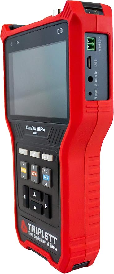 Triplett 8065 CamView HD Pro CCTV Camera Tester - Analog NTSC/PAL, AHD 2.0, HD-TVI 3.0, HD-CVI 3.0