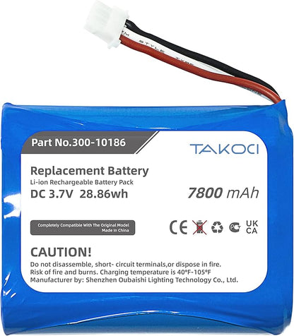Replacement Battery 300-10186 for ADT Command Smart Security Panel ADT7AIO ADT5AIO, 7800mAh 3.7/3.6V