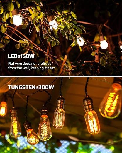 DEWENWILS Outdoor Dimmer for String Lights, Remote Dimmer Switch, Weatherproof Dimmer Plug, 100FT Range, Compatible with Dimmable LED/Tungsten Bulbs