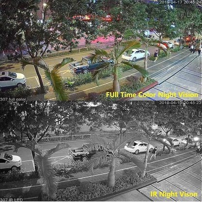 Real HD 5MP Full Color Night Vision Dome TVI CCTV Security Camera with Visible White LED Lights, 65ft Night Vision, 2.8mm Wide Viewing Angle, Outdoor, Full Metal, ONLY Compatible with 5MP and 8MP DVR