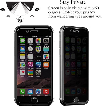 Ailun Screen Protector for iPhone 8 Plus 7 Plus Privacy Anti Glare 3Pack Anti Spy Private Tempered Glass