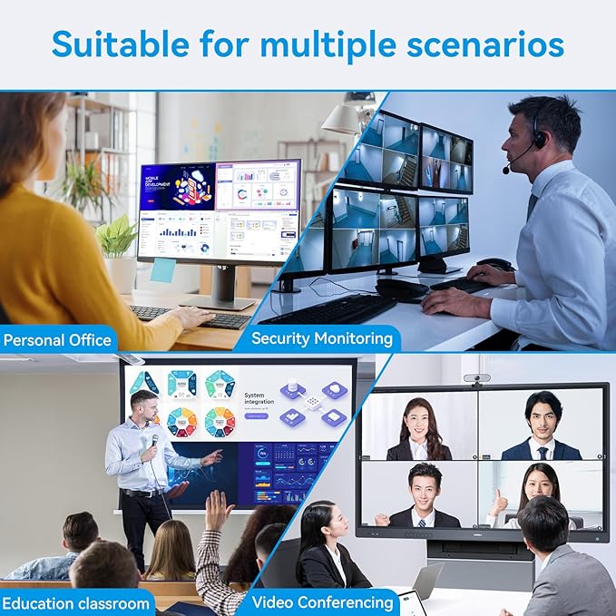HDMI Quad Multiviewer Switch 4x1,Seamless Switcher 4 in 1 Out Switcher with IR Remote,Support 1080p 60Hz，3.5mm Audio Output,Upgrade 10 Viewing Modes for Security Camera, Advertising, Meeting