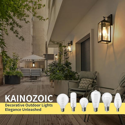 Motion Sensor Dawn to Dusk Outdoor Sensor Light Fixture Anti-Rust Exterior Wall Lighting Waterproof Outdoor Wall Lantern for Porch Patio Front Door Garage