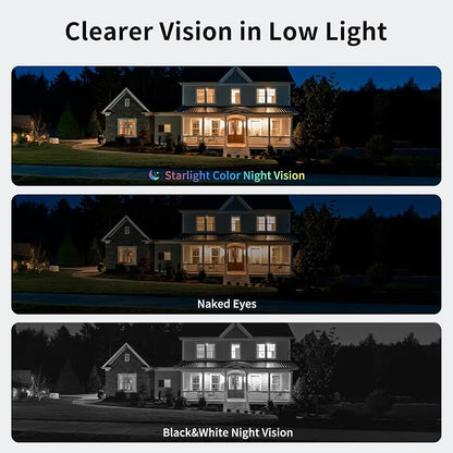 2K No-Drill Window Camera, 2.4GHz & 5GHz WiFi Window Cameras for Home Security, Anti-Glare, Magnetic Mounted, Color Night Vision, 24/7 Recording, Human & Motion Detection, Works with Alexa